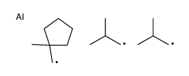 (1-methylcyclopentyl)methyl-bis(2-methylpropyl)alumane结构式