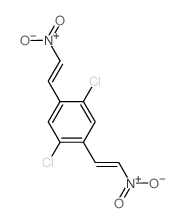 Benzene, 1,4-dichloro-2,5-bis(2-nitroethenyl)- Structure