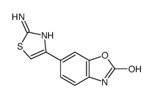 6-(2-Amino-1,3-thiazol-4-yl)-1,3-benzoxazol-2(3H)-one结构式