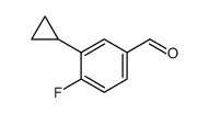 3-Cyclopropyl-4-fluorobenzaldehyde结构式