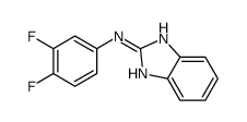 N-(3,4-difluorophenyl)-1H-benzimidazol-2-amine结构式