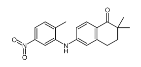 2,2-dimethyl-6-(2-methyl-5-nitrophenylamino)-1,2,3,4-tetrahydronaphthalen-1-one Structure