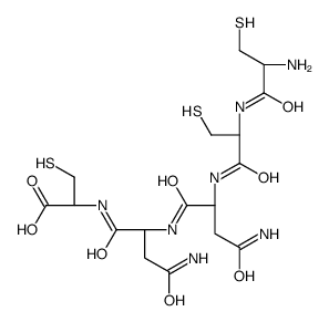 (2R)-2-[[(2S)-4-amino-2-[[(2S)-4-amino-2-[[(2R)-2-[[(2R)-2-amino-3-sulfanylpropanoyl]amino]-3-sulfanylpropanoyl]amino]-4-oxobutanoyl]amino]-4-oxobutanoyl]amino]-3-sulfanylpropanoic acid结构式