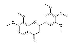 7,8,3',4',5'-pentamethoxyflavanone结构式
