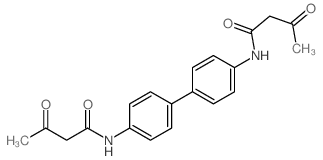 Butanamide,N,N'-[1,1'-biphenyl]-4,4'-diylbis[3-oxo- Structure
