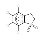 4,5,6,7,8,8-hexachloro-2,3,3a,4,7,7a-hexahydro-4,7-methano-1-benzothiophene 1,1-dioxide Structure