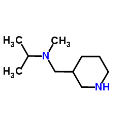 N-Methyl-N-(3-piperidinylmethyl)-2-propanamine结构式