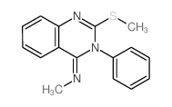 N-methyl-2-methylsulfanyl-3-phenyl-quinazolin-4-imine Structure