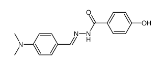 4-hydroxy-benzoic acid-(4-dimethylamino-benzylidenehydrazide)结构式