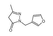 2-(furan-3-ylmethyl)-5-methyl-4H-pyrazol-3-one Structure