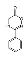 3-Phenyl-4H-1,2,4-oxadiazin-6(5H)-on结构式