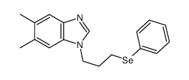 5,6-dimethyl-1-[3-(phenylseleno)propyl]-1H-benzimidazole结构式