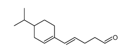 5-(4-isopropyl-1-cyclohexen-1-yl)pent-4-enal Structure