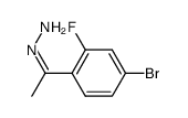 1-(4-bromo-2-fluorophenyl)ethanone hydrazone Structure