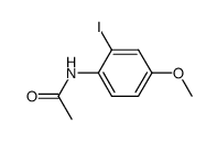 N-(2-iodo-4-methoxyphenyl)acetamide结构式