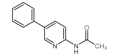 N-乙酰基-2-氨基-5-苯基吡啶结构式