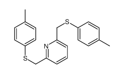 2,6-bis[(4-methylphenyl)sulfanylmethyl]pyridine Structure