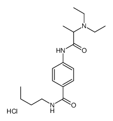 N-butyl-4-[2-(diethylamino)propanoylamino]benzamide,hydrochloride结构式