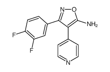 5-Amino-3-(3,4-difluorophenyl)-4-(4-pyridyl)isoxazole结构式