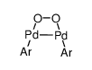 Pd2(η2-O2)(Ar)2 Structure