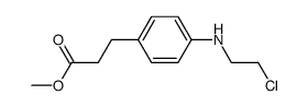 3-<(4-(2-Chlor-ethylamino)-phenyl>-propionsaeure-methylester Structure