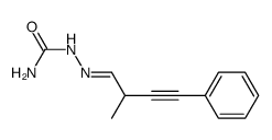 2-methyl-4-phenyl-but-3-ynal semicarbazone结构式