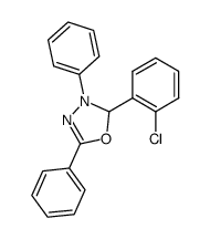 2-(2-chloro-phenyl)-3,5-diphenyl-2,3-dihydro-[1,3,4]oxadiazole Structure