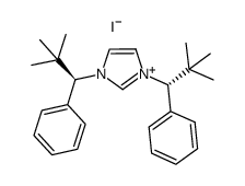 (R,R)-1,3-bis(2,2-dimethyl-1-phenylpropyl)-imidazolium iodide Structure