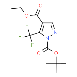 1-(TERT-BUTYL) 4-ETHYL 5-(TRIFLUOROMETHYL)-1H-PYRAZOLE-1,4-DICARBOXYLATE structure