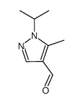 1-isopropyl-5-methyl-1H-pyrazole-4-carbaldehyde结构式