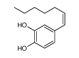 1,2-Benzenediol, 4-(1-heptenyl)- (9CI) Structure