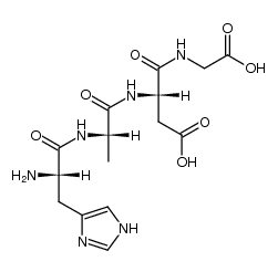 His-Ala-Asp-Gly结构式