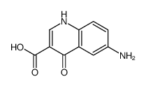6-氨基-4-羟基-3-喹啉羧酸结构式