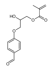 [3-(4-formylphenoxy)-2-hydroxypropyl] 2-methylprop-2-enoate结构式