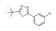 2-(3-Bromophenyl)-5-(trichloromethyl)-1,3,4-oxadiazole structure