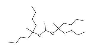 acetaldehyde-[bis-(1-butyl-1-methyl-pentyl)-acetal]结构式