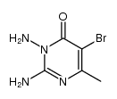 2,3-diamino-5-bromo-6-methyl-4(3H)-pyrimidinone Structure