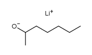 lithium salt of 2-heptanol Structure