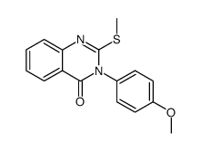 2-methylsulfanyl-3-(4-methoxyphenyl)-quinazolin-4(3H)-one Structure