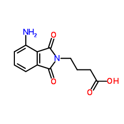 4-(4-AMINO-1,3-DIOXO-1,3-DIHYDRO-ISOINDOL-2-YL)-BUTYRIC ACID结构式