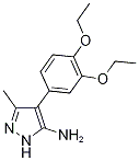 4-(3,4-二乙氧苯基)-5-氨基-3-甲基吡唑盐酸盐结构式