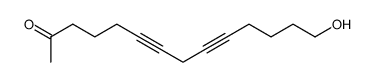 13-oxo-5,8-tetradecadiyn-1-ol Structure