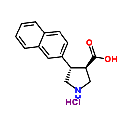 (+/-)-TRANS-4-(2-NAPHTHYL)PYRROLIDINE-3-CARBOXYLIC ACID HYDROCHLORIDE picture