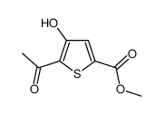 methyl 5-acetyl-4-hydroxythiophene-2-carboxylate结构式