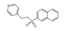 4-(2-(naphthalen-2-ylsulfonyl)ethyl)pyridine Structure