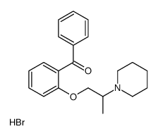 phenyl-[2-(2-piperidin-1-ium-1-ylpropoxy)phenyl]methanone,bromide Structure