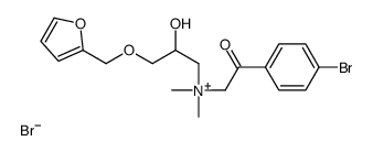 [2-(4-bromophenyl)-2-oxoethyl]-[3-(furan-2-ylmethoxy)-2-hydroxypropyl]-dimethylazanium,bromide Structure