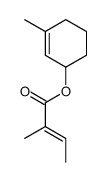 (3-methylcyclohex-2-en-1-yl) (Z)-2-methylbut-2-enoate Structure