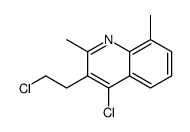 4-chloro-3-(2-chloroethyl)-2,8-dimethylquinoline Structure