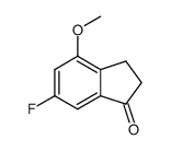 6-fluoro-4-methoxy-2,3-dihydro-1H-inden-1-one结构式